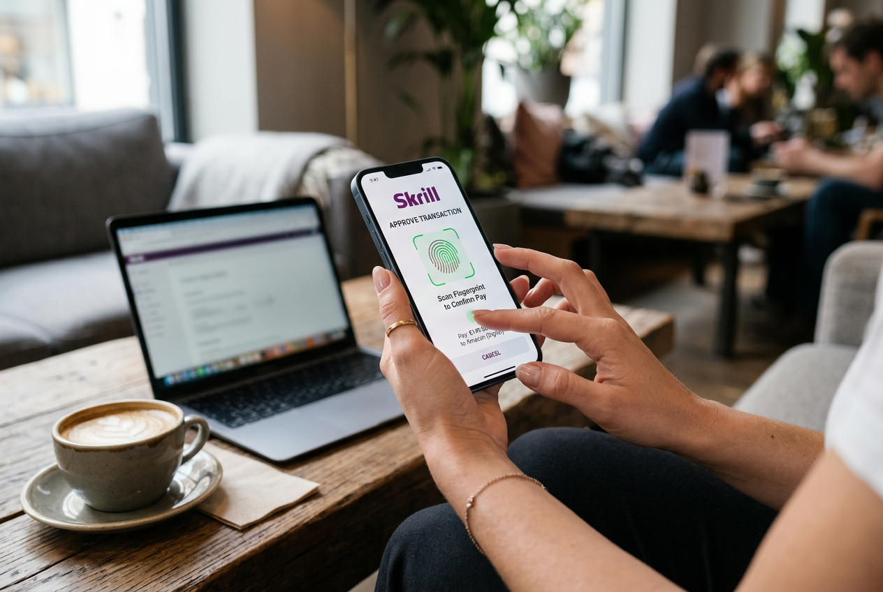 A digital security concept showing secure mobile payments and data protection.